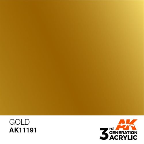 AK11191 Akryl maling, 17 ml, gold - metallic