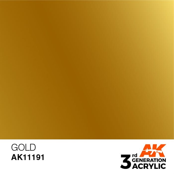 AK11191 Akryl maling, 17 ml, gold - metallic