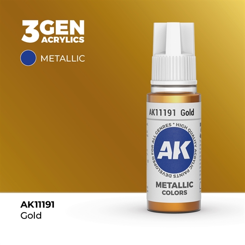 AK11191 Akryl maling, 17 ml, gold - metallic