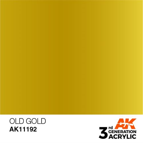 AK11192 Akryl maling, 17 ml, old gold - metallic