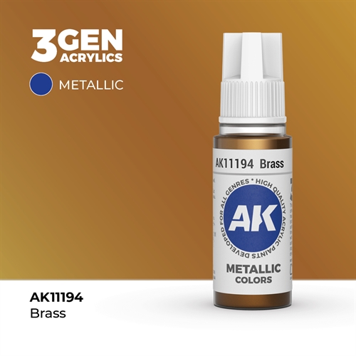 AK11194 Akryl maling, 17 ml, brass - metallic