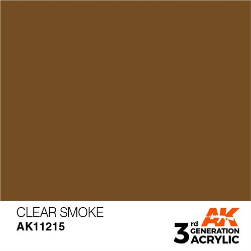 AK11215 Akryl maling, 17 ml, clear smoke - standard