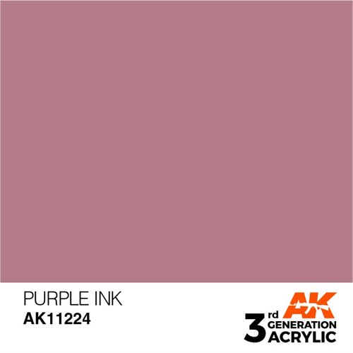 AK11224 Akryl maling, 17 ml, purple  - ink