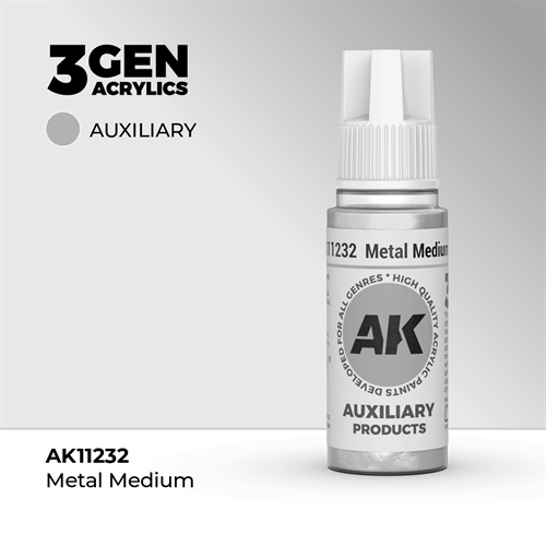 AK11232 Akryl maling, 17 ml, metal medium - auxiliary