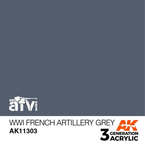 AK11303 WWI FRENCH ARTILLERY GREY – AFV, 17 ml