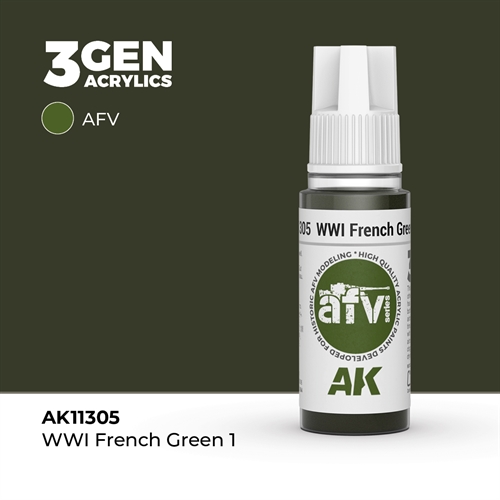 AK11305 WWI FRENCH GREEN 1 – AFV, 17 ml