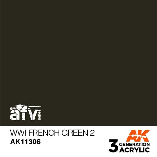 AK11306 WWI FRENCH GREEN 2 – AFV, 17 ml