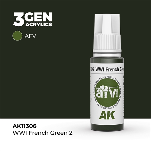 AK11306 WWI FRENCH GREEN 2 – AFV, 17 ml