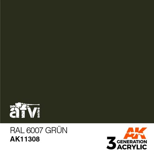 AK11308 RAL 6007 GRÜN – AFV, 17 ml