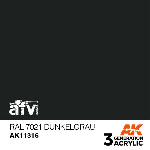 AK11316 RAL 7021 DUNKELGRAU – AFV, 17 ml