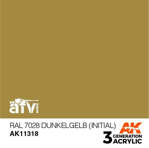 AK11318 RAL 7028 DUNKELGELB (INITIAL) – AFV, 17 ml