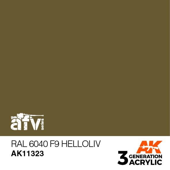 AK11323 RAL 6040 F9 HELLOLIV– AFV, 17 ml