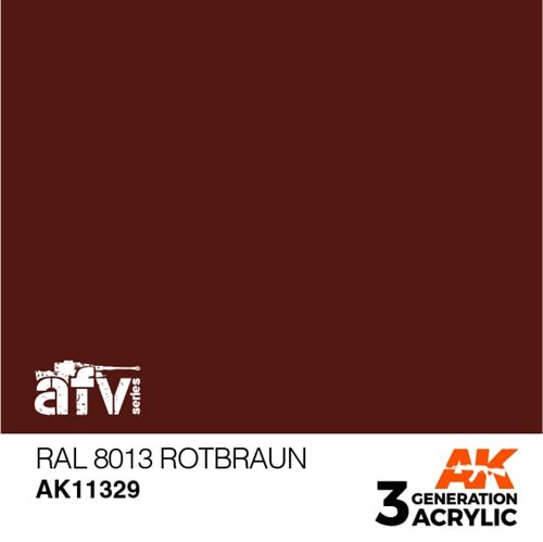 AK11329 RAL 8013 ROTBRAUN– AFV, 17 ml
