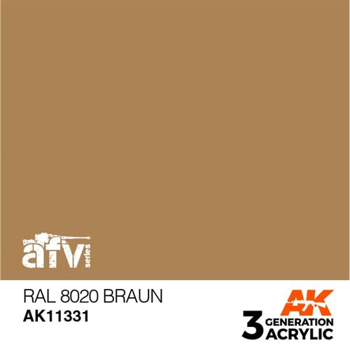 AK11331 RAL 8020 BRAUN– AFV, 17 ml