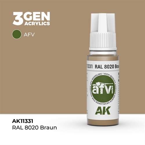 AK11331 RAL 8020 BRAUN– AFV, 17 ml