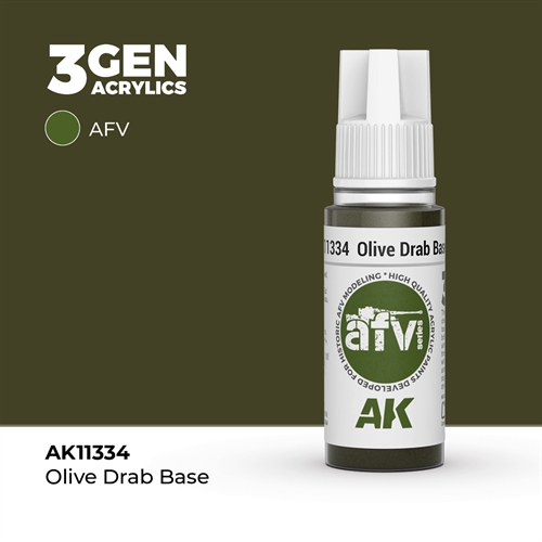 AK11334 OLIVE DRAB BASE– AFV, 17 ml