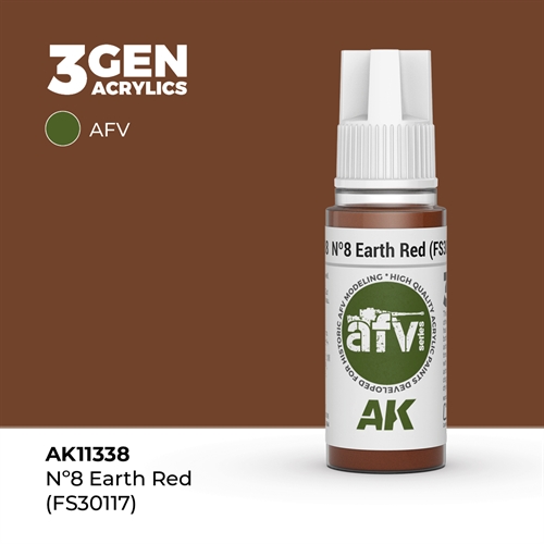 AK11338  Nº8 EARTH RED (FS30117)– AFV, 17 ml