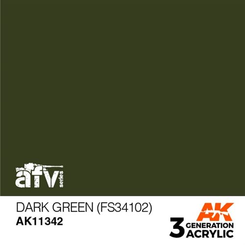 AK11342 DARK GREEN (FS34102)– AFV, 17 ml