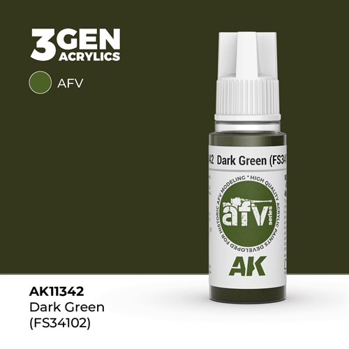 AK11342 DARK GREEN (FS34102)– AFV, 17 ml
