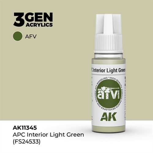 AK11345 APC INTERIOR LIGHT GREEN (FS24533)– AFV, 17 ml