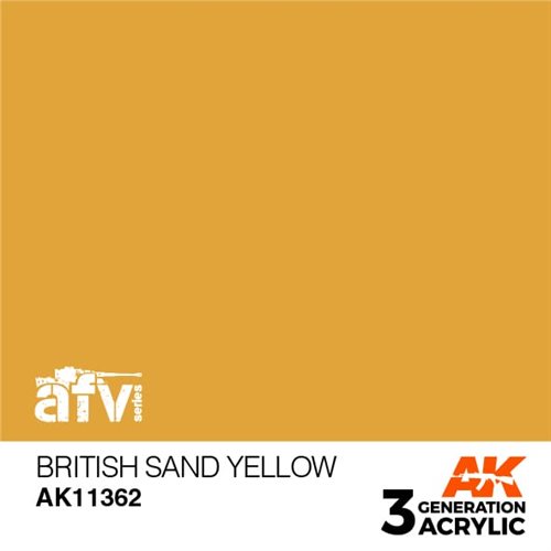 AK11362 BRITISH SAND YELLOW – AFV, 17 ml