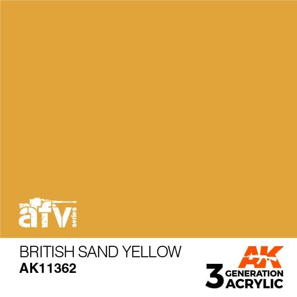 AK11362 BRITISH SAND YELLOW – AFV, 17 ml