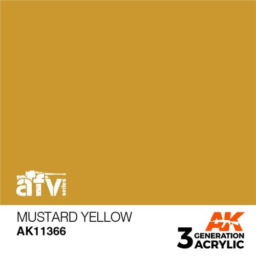 AK11366 MUSTARD YELLOW – AFV, 17 ml