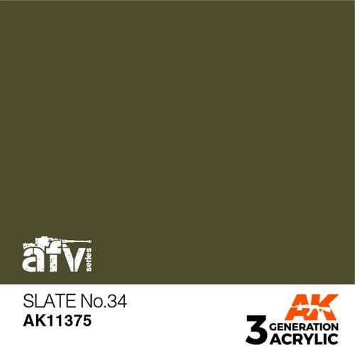 AK11375 SLATE NO.34– AFV, 17 ml