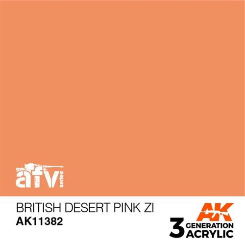 AK11382 BRITISH DESERT PINK ZI – AFV, 17 ml