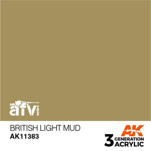 AK11383 BRITISH LIGHT MUD – AFV, 17 ml