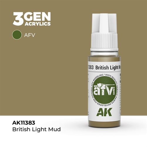 AK11383 BRITISH LIGHT MUD – AFV, 17 ml