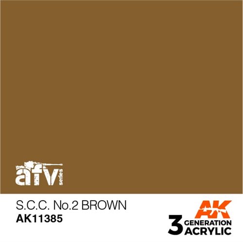 AK11385 S.C.C. NO.2 BROWN – AFV, 17 ml