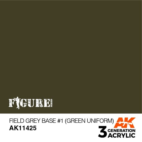 AK11425 FIELD GREY BASE #1 (GREEN UNIFORM)  – FIGURES, 170ml