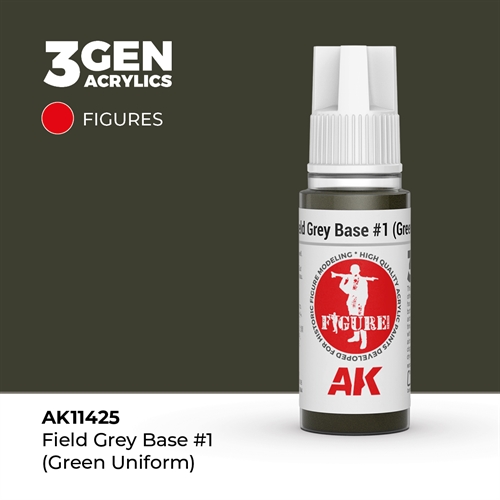 AK11425 FIELD GREY BASE #1 (GREEN UNIFORM)  – FIGURES, 17ml