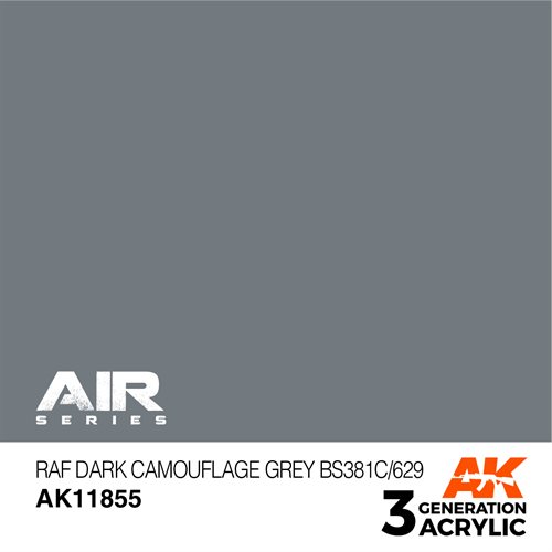 AK 11855 RAF CAMOUFLAGE (BARLEY) GREY BS381C/626 - AIR, 17 ml