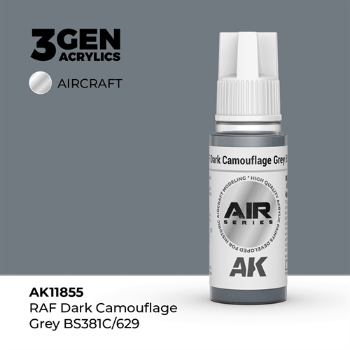 AK 11855 RAF CAMOUFLAGE (BARLEY) GREY BS381C/626 - AIR, 17 ml