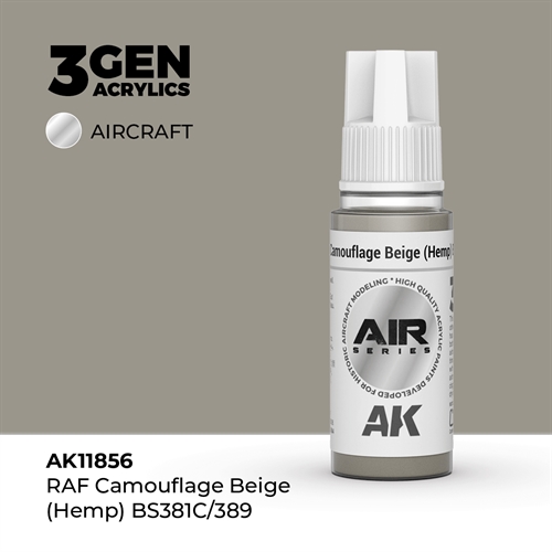 AK 11856 RAF CAMOUFLAGE BEIGE (HEMP) BS381C/389 - AIR, 17 ml