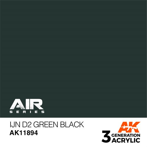 AK 11894 IJN D2 GREEN BLACK - AIR, 17 ml