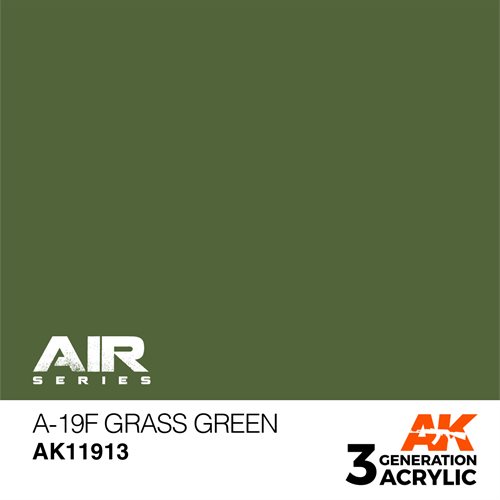 AK 11913 A-19F GRASS GREEN - AIR, 17 ml