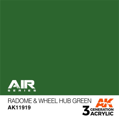 AK 11919 RADOME & WHEEL HUB GREEN - AIR, 17 ml