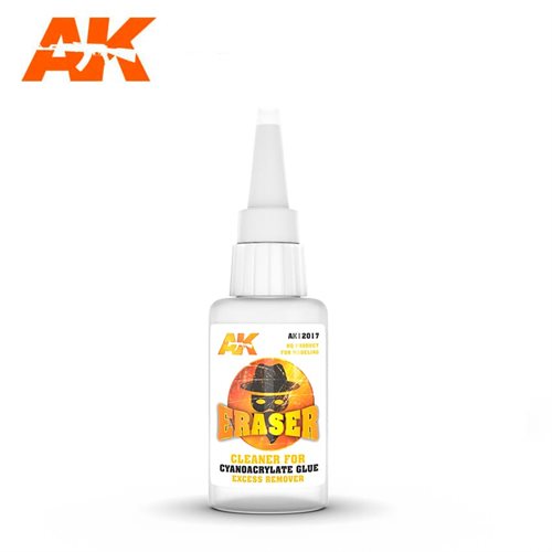 AK 12017 ERASER – CLEANER FOR CYANOCRYLATE GLUE EXCESS REMOVER