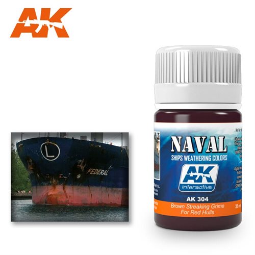 AK304 BROWN STREAKING GRIME FOR RED HULLS