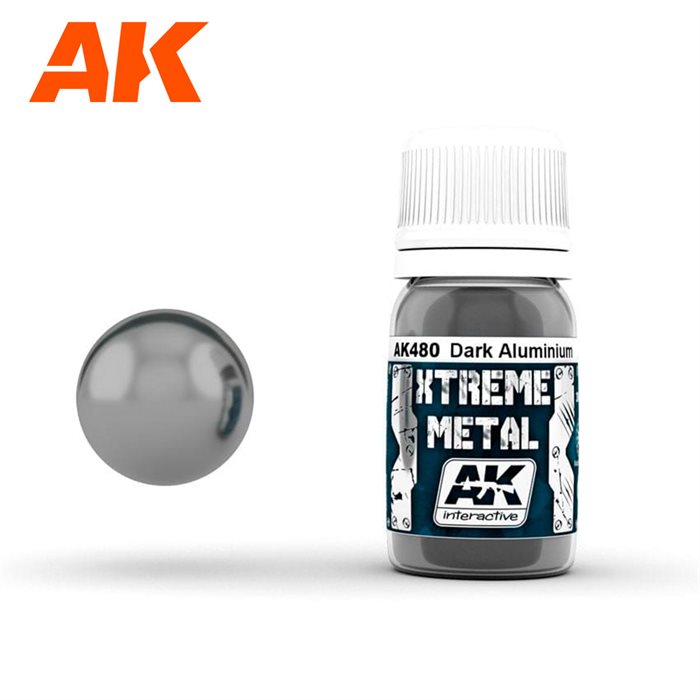 AK478 XTREME METAL HVID ALUMINIUM 30ML