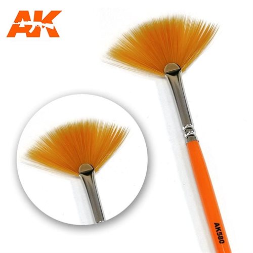 AK580 FAN SHAPE WEATHERING BRUSH