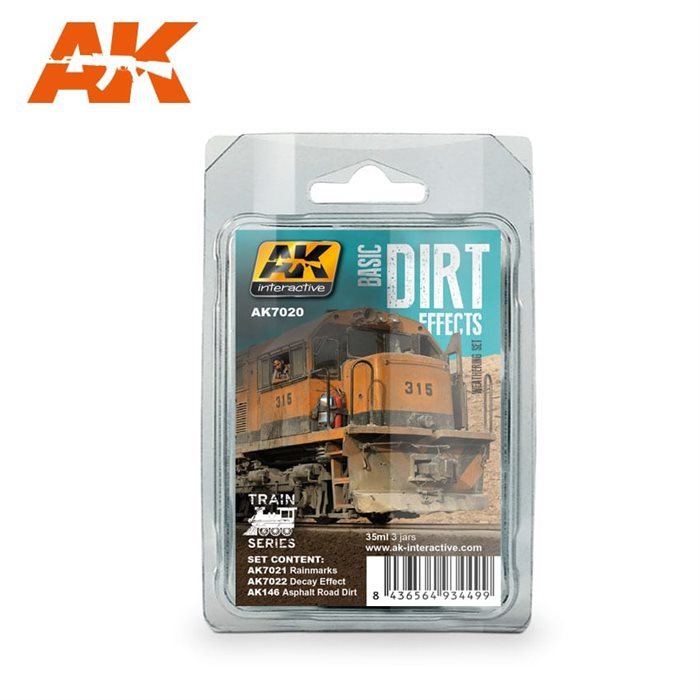 AK7020 BASIC DIRT EFFECTS WEATHERING SET