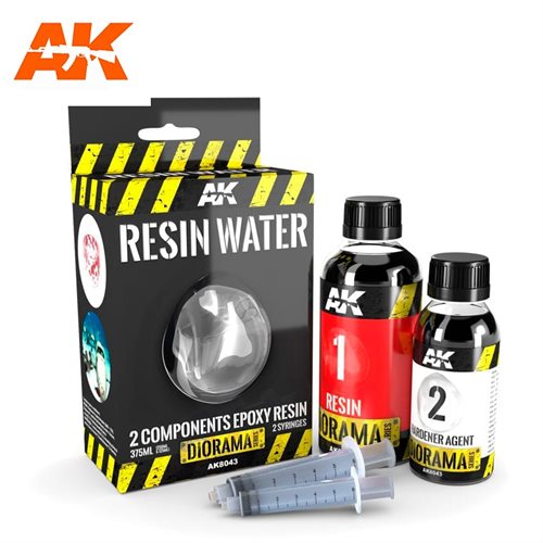 AK8044 RESIN WATER 2 COMPONENTS EPOXY RESIN 180ML