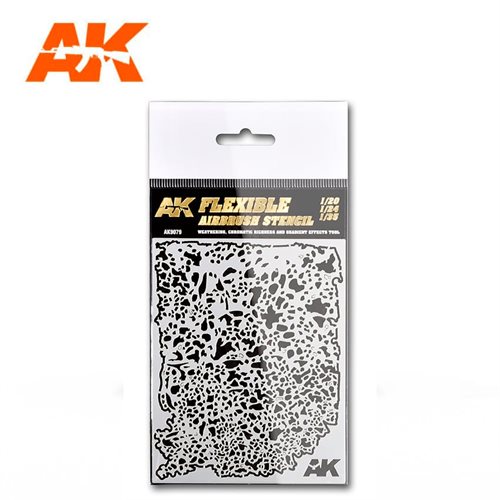 AK9079 FLEXIBLE AIRBRUSH STENCIL 1/20 – 1/24 – 1/35