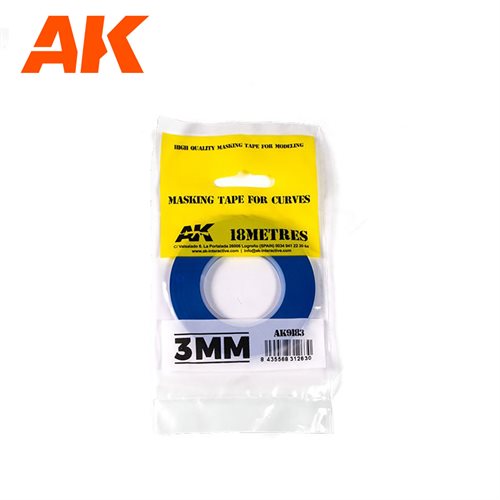 AK 9183 MASKING TAPE FOR CURVES 3MM