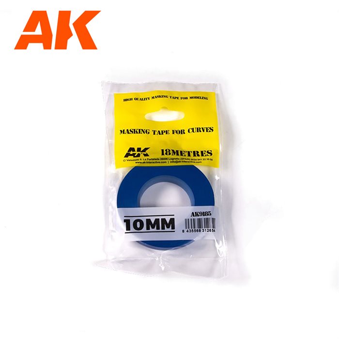 AK 9185 MASKING TAPE FOR CURVES 10MM