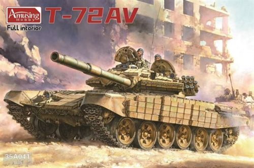 Amusing 35A041 Russian MBT T-72AV w/Full Interior 1/35